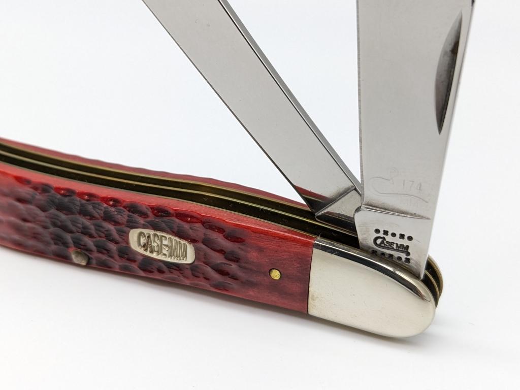 2000 Case XX Millennium Red Bone Dogleg Jack Knife