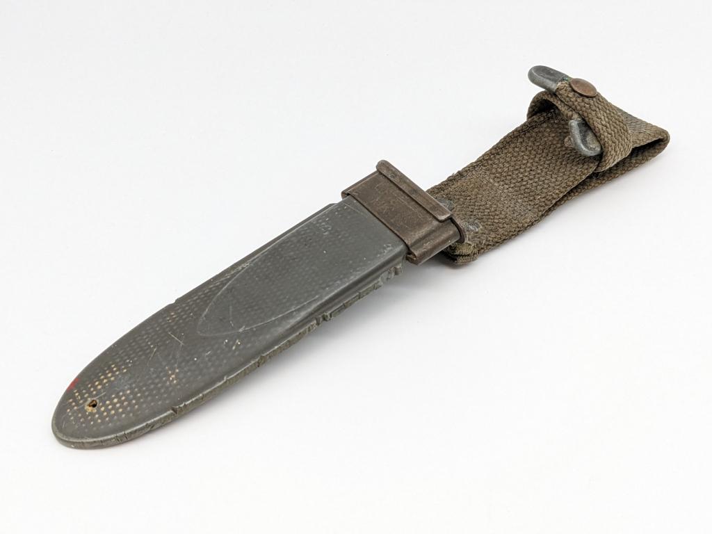 WW2 USN MK1 Geneve Forge Fighting Knife w/ Sheath