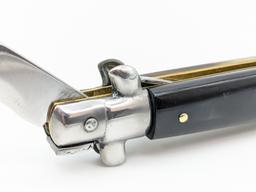 Italian Horn Handle Kriss Stiletto Switchblade