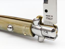 Italian Horn Handle Stiletto Switchblade