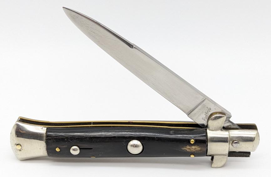 Rostfrei Horn Handle Stiletto Switchblade Knife