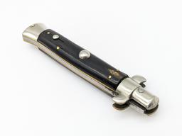 Rostfrei Horn Handle Stiletto Switchblade Knife