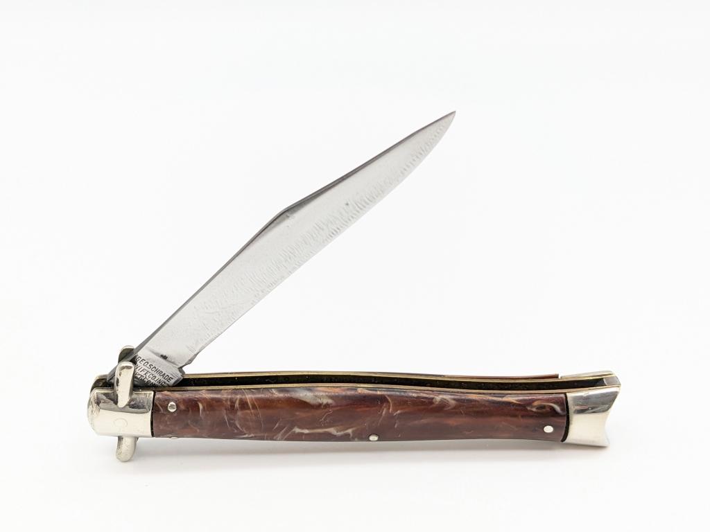 Presto Geo. Schrade Bowtie Fishtail Switchblade