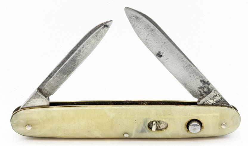 Vtg Presto G. Schrade 2 Blade Switchblade Knife