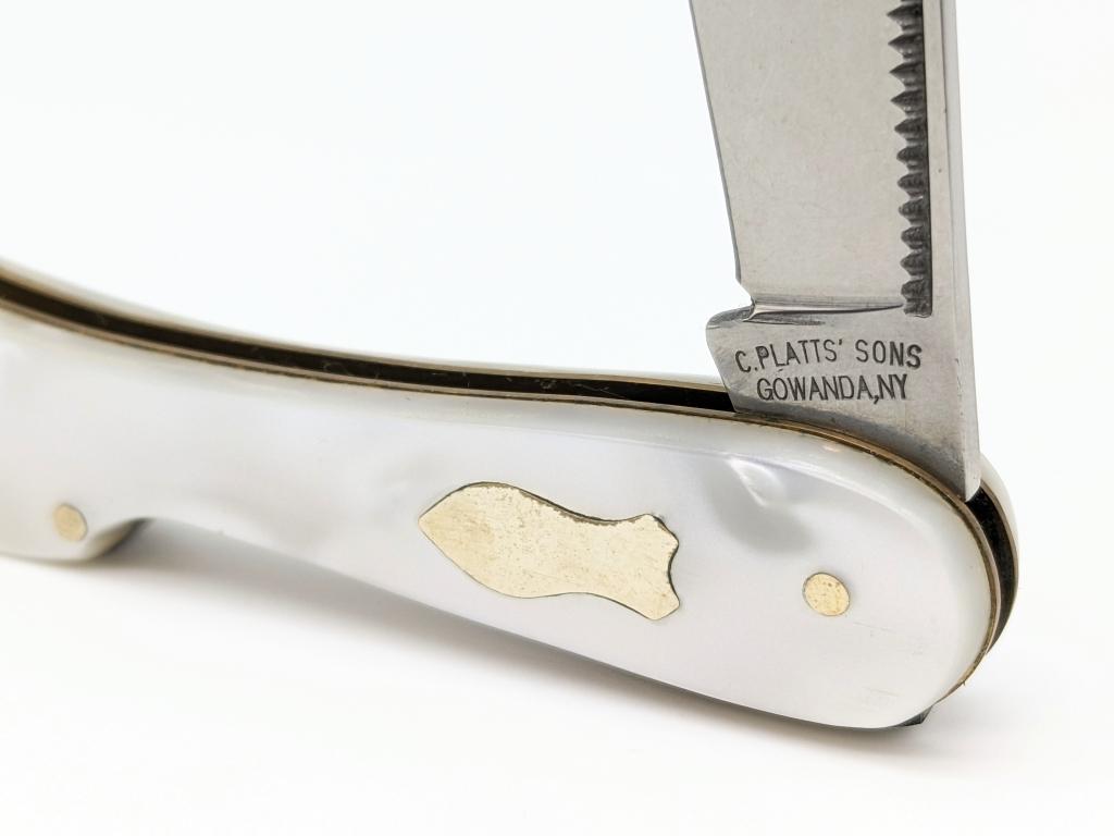 Case. Platts' Sons Faux Pearl Leg Knife