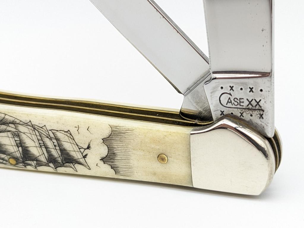 2000 Case XX Scrimshaw White Bone Copperhead 6249