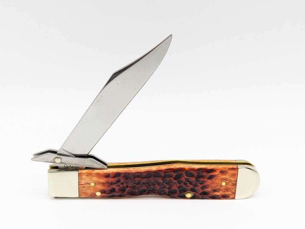 2019 Case XX Chestnut Bone Cheetah Knife 6111 1/2