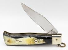 Bill Deshivs Custom Horn Handle Switchblade Knife