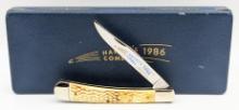 Ltd 1986 Case XX Halley's Comet Bone Large Trapper