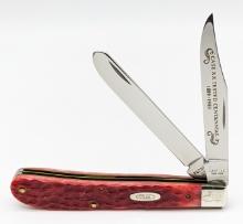 Ltd 1989 Case XX Anni Red Bone Slimline Trapper