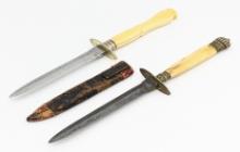 G. Wood & Joseph Allen & Sons Bone Handle Daggers