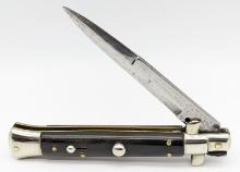 Caricama Italian Horn Handle Stiletto Switchblade