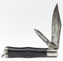 Maher & Grosh 2 Blade Ebony Coke Bottle Knife