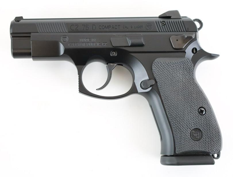 CZ Model 75 D Compact 9mm Semi Auto Pistol w/ Case