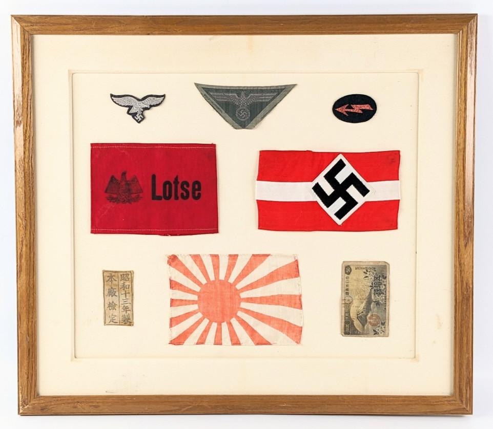 WW2 German & Japanese Patch Display