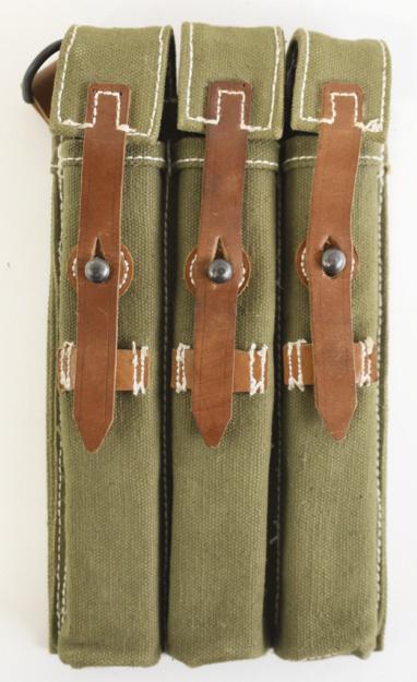 WWII German MP-40 Canvas Pouch With Magazines