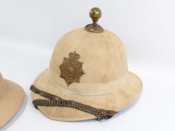 (4) British & Egyptian Pith Helmets