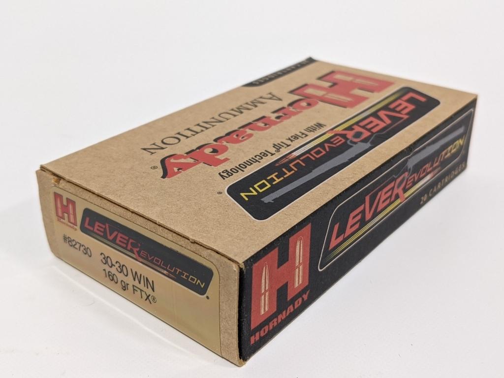 80 Rounds of Hornady 30-30 Win 160Gr FTX