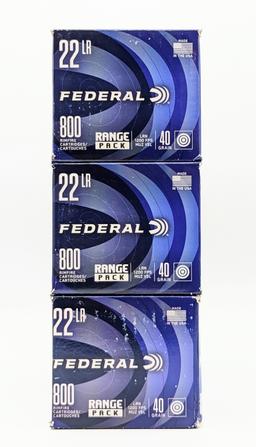 2100 Rnds of Federal .22 LR 40 Gr SP