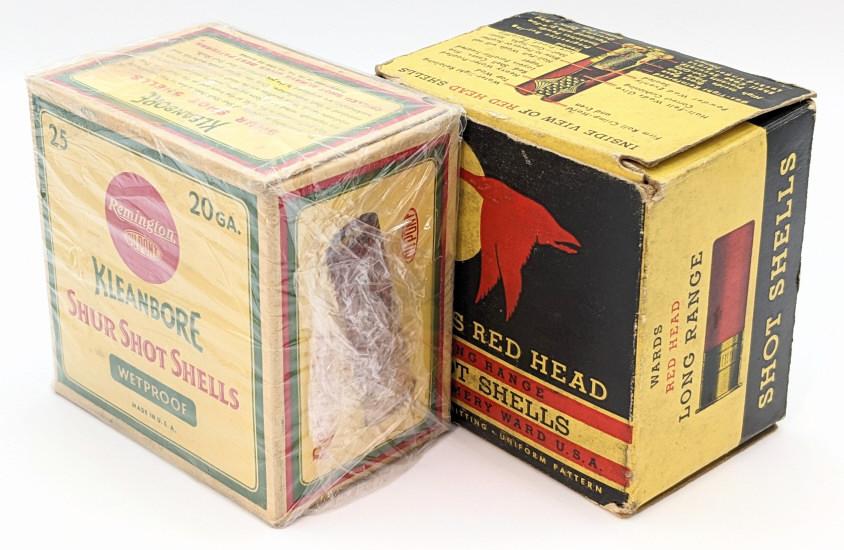 (2) Remington Dupont & Wards Red Head 20 Ga Ammo