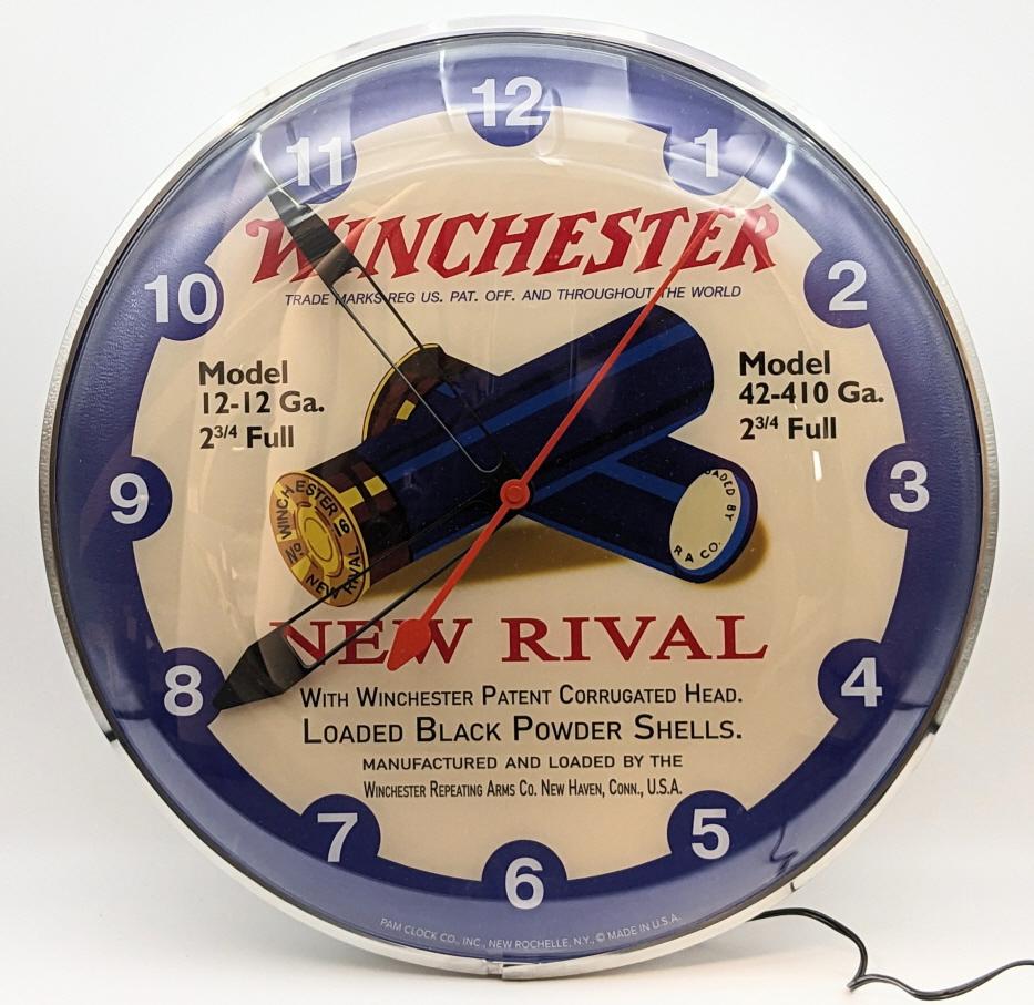 Fantasy Winchester Lighted PAM Advertising Clock