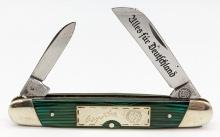 WW2 German Green Celluloid Stripe Folding Knife