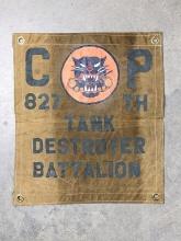 Large Canvas 827th Tank Destroyer Battalion Banner