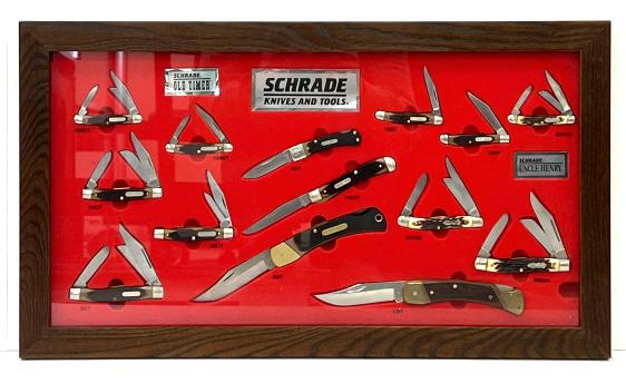 Schrade Old Timer & Uncle Henry Knife Display USA