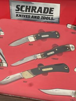 Schrade Old Timer & Uncle Henry Knife Display USA