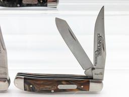 (3) Schrade Imperial Kirinite Trapper Knives