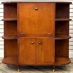 Mid-Century Modern Cocktail Bar Cabinet