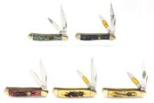 (5) Various Brand Peanut Style Pocket Knives