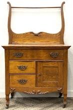 Estey Antique American Oak Washstand