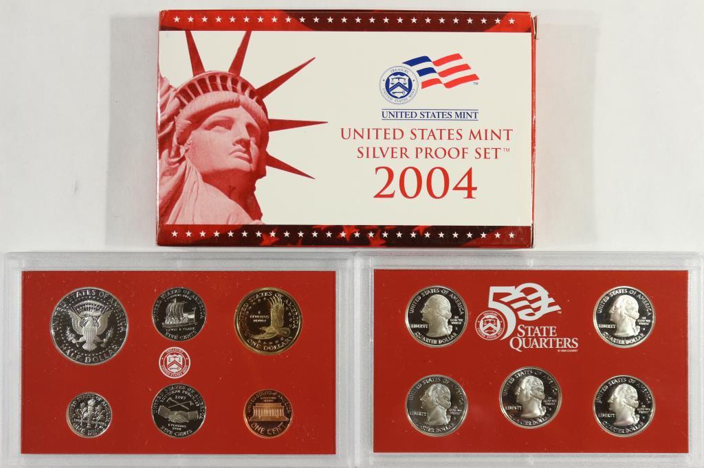2004 US SILVER PROOF SET (WITH BOX)