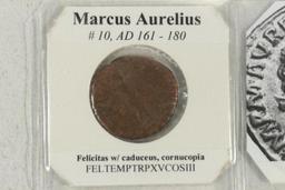 161-180 A.D. MARCUS AURELIUS ANCIENT COIN