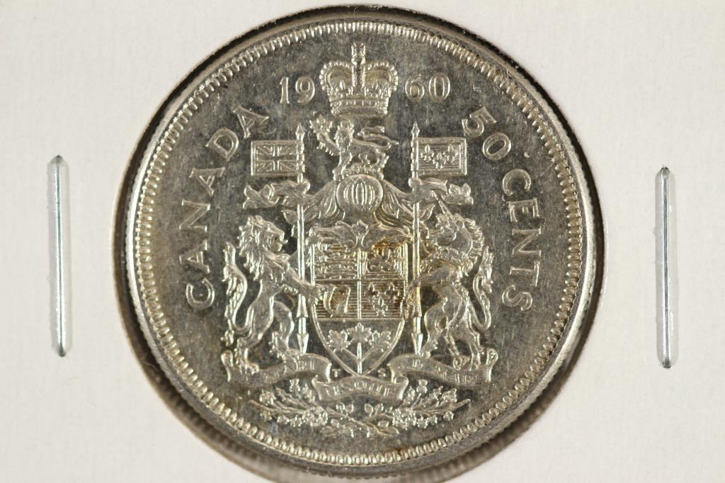 1960 CANADA SILVER 50 CENT