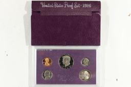 1986 US PROOF SET (WITH BOX)