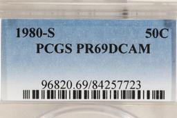 1980-S KENNEDY HALF DOLLAR PCGS PR69 DCAM