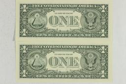 2-2003-A $1 FRN'S LOW CONSECUTIVE SERIAL 'S UNC