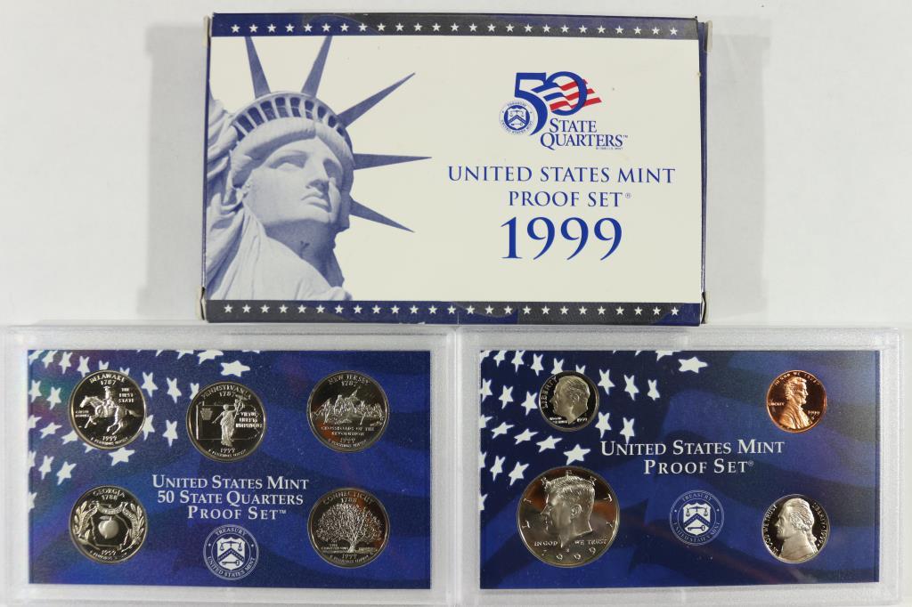 1999 US PROOF SET (WITH BOX)