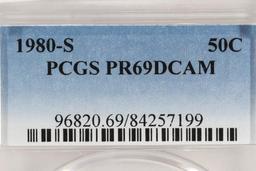 1980-S KENNEDY HALF DOLLAR PCGS PR69 DCAM