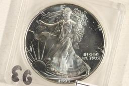 1993 AMERICAN SILVER EAGLE BU