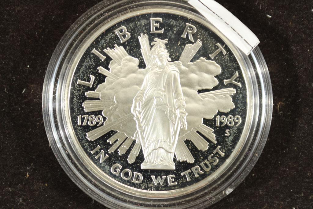1989-S US CONGRESS PROOF SILVER DOLLAR