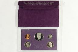 1987 US PROOF SET (WITH BOX)