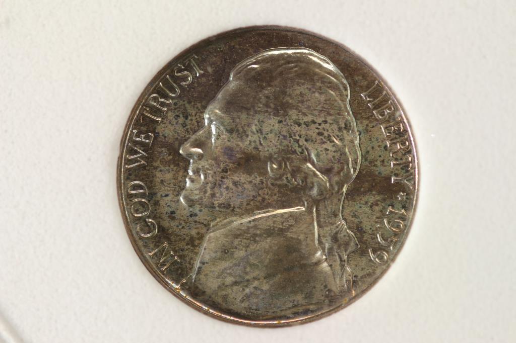 1959 JEFFERSON NICKEL PROOF CAM