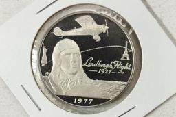 1977 WESTERN SAMOA 1 TALA SILVER PROOF LINDBERGH