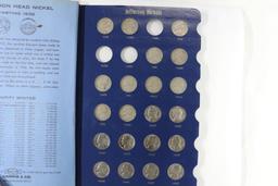 PARTIAL 1938-65 JEFFERSON NICKEL SET, 68 COINS