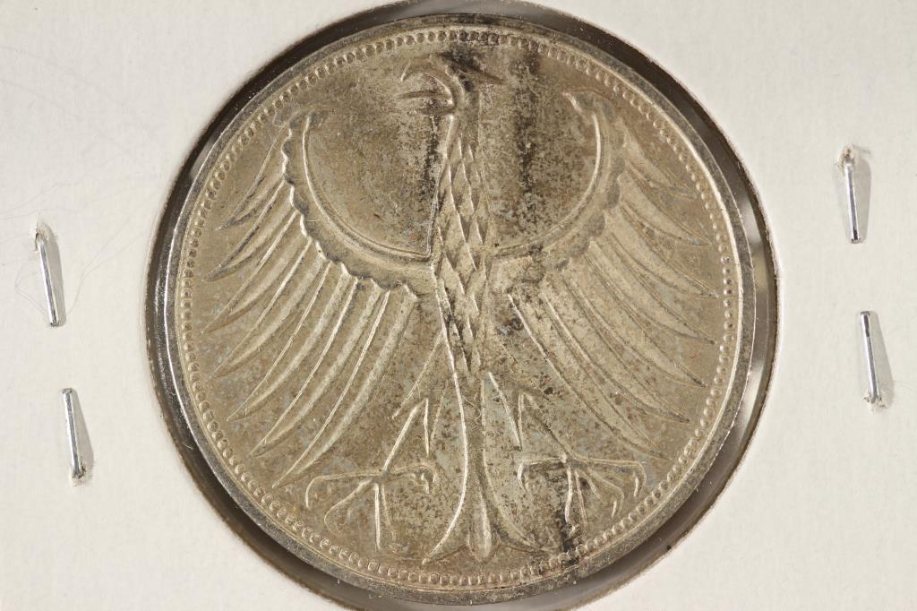 1974-F GERMAN SILVER 5 MARKS