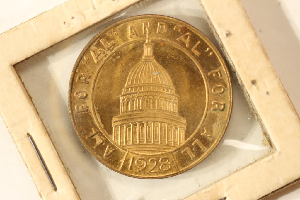 1928 ALFRED E. SMITH FOR PRESIDENT TOKEN FOR