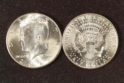 ROLL OF 20-2017-D KENNEDY HALF DOLLARS BRILLIANT